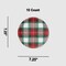 10 Count Winter Plaid Small Paper Plates 7.25 Inch Festive Holiday Plates for Parties